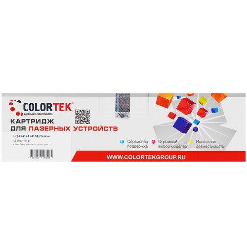 Купить Картридж лазерный Colortek CF412A (410A) Y желтый  5367118. Характеристики, отзывы и цены в Донецке