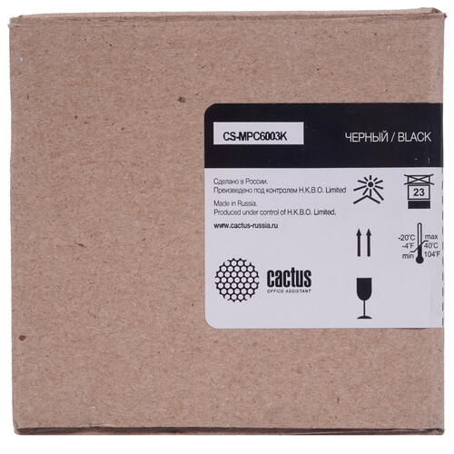 Купить Картридж лазерный Cactus CS-MPC6003K черный, с чипом  9914129. Характеристики, отзывы и цены в Донецке
