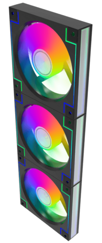 Купить Комплект вентиляторов GameMax RD300 BK [RD300BK]  9140446. Характеристики, отзывы и цены в Донецке