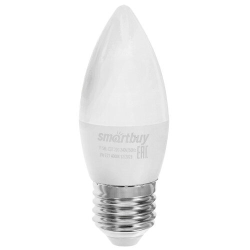 Купить Лампа светодиодная Smartbuy C37-05W/4000/E27  9101621. Характеристики, отзывы и цены в Донецке