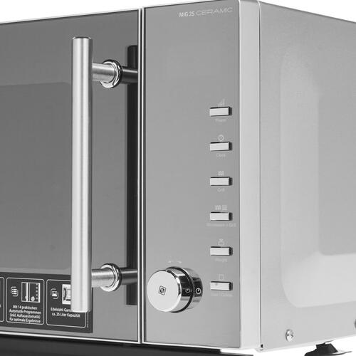 Купить Микроволновая печь CASO MIG 25 Ceramic серебристый  8195363. Характеристики, отзывы и цены в Донецке