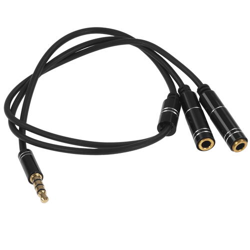 Купить Разветвитель   Cablexpert 3.5 mm jack x2 - 4-pin 3.5 mm jack черный  5452294. Характеристики, отзывы и цены в Донецке