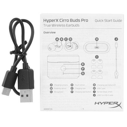 Купить Наушники TWS HyperX Cirro Buds Pro черный 2023  5604535. Характеристики, отзывы и цены в Донецке