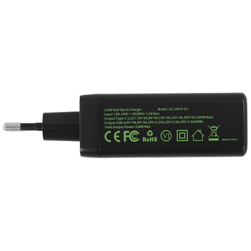 Купить Сетевое зарядное устройство Movespeed AC120 черный  5495734. Характеристики, отзывы и цены в Донецке