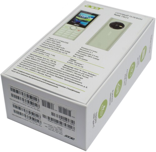 Купить Сотовый телефон Acer Twist TW24 зеленый  5457733. Характеристики, отзывы и цены в Донецке