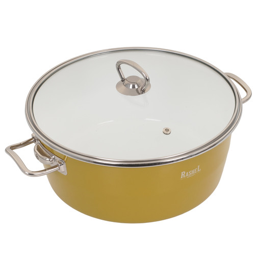 Купить Кастрюля Rashel Grand R6026 5.2 л 26 см зеленый  9321015. Характеристики, отзывы и цены в Донецке