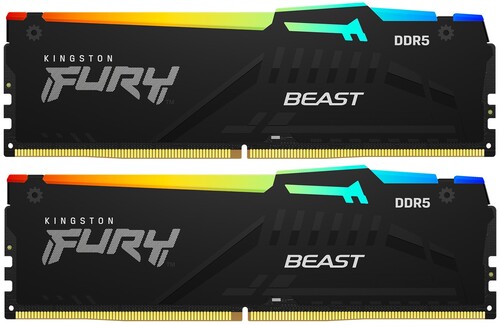 Купить Оперативная память Kingston FURY Beast Black RGB  5049419. Характеристики, отзывы и цены в Донецке