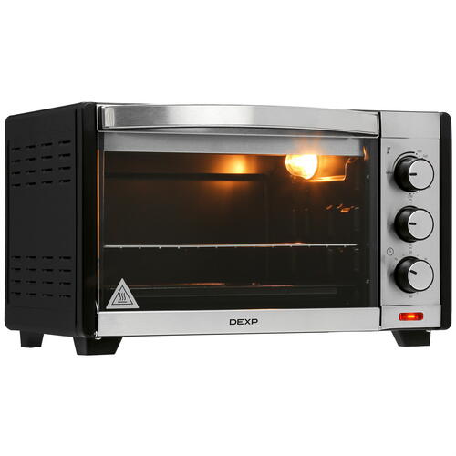 Купить Мини-печь DEXP EO-1320 SS серебристый  9015852. Характеристики, отзывы и цены в Донецке