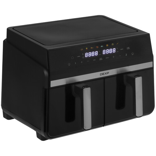 Купить Аэрогриль DEXP DoubleFry DAF-2210 черный  9262887. Характеристики, отзывы и цены в Донецке