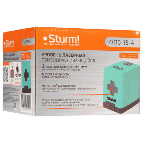 Купить Лазерный нивелир Sturm! 4010-13-AL  5300437. Характеристики, отзывы и цены в Донецке