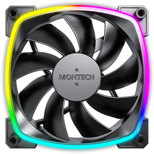 Купить Комплект вентиляторов Montech AX120 [AX120B3P] черный  5620641. Характеристики, отзывы и цены в Донецке