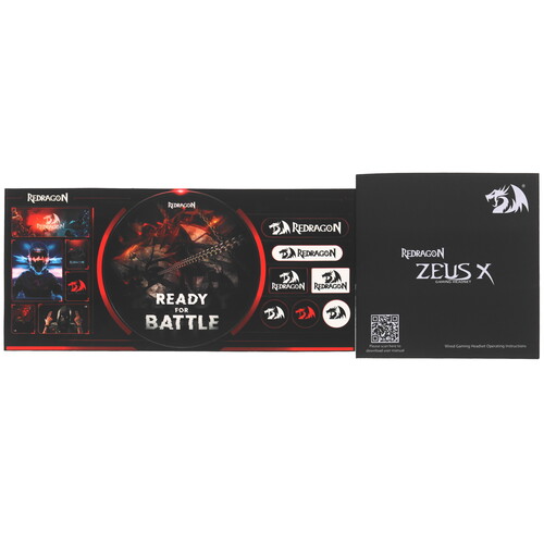 Купить Проводные наушники Redragon Zeus X RGB черный 2024  5463209. Характеристики, отзывы и цены в Донецке