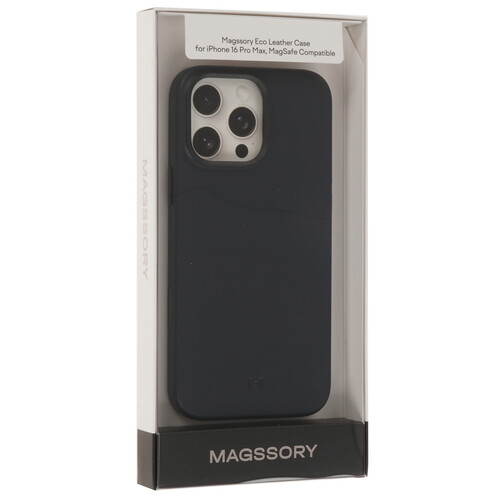Купить Накладка  Magssory Eco Leather Case для Apple iPhone 16 Pro Max синий  9265551. Характеристики, отзывы и цены в Донецке