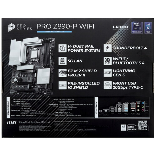 Купить Материнская плата MSI PRO Z890-P WIFI  5493551. Характеристики, отзывы и цены в Донецке