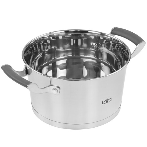 Купить Кастрюля Lara Венера LR02-281 3.1 л 20 см серебристый  9214940. Характеристики, отзывы и цены в Донецке