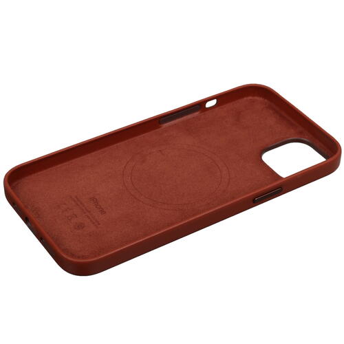 Купить Накладка  Apple Leather Case with MagSafe для Apple iPhone 14 Plus коричневый  5084127. Характеристики, отзывы и цены в Донецке