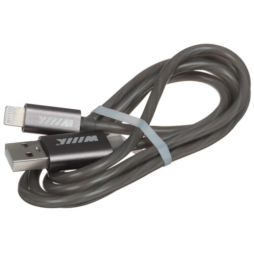 Купить Кабель круглый WIIIX Lightning 8-pin - USB 2.0 Type-A черный 2 м  5614904. Характеристики, отзывы и цены в Донецке