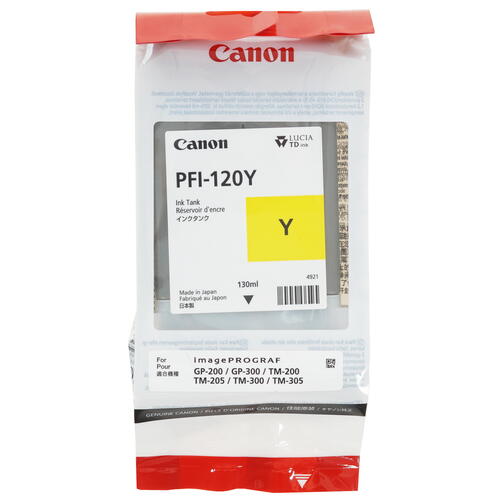 Купить Картридж Canon PFI-120 Y желтый  5370049. Характеристики, отзывы и цены в Донецке