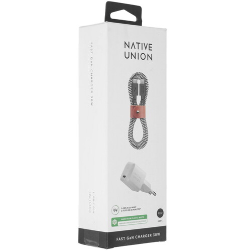 Купить Сетевое зарядное устройство Native Union Fast GaN Charger PD 30W белый  5466014. Характеристики, отзывы и цены в Донецке