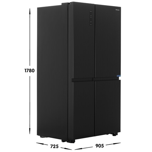 Купить Холодильник Side by Side   Hisense RS5P668SAF1 черный  9300177. Характеристики, отзывы и цены в Донецке