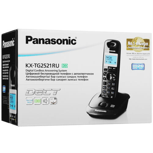Купить Телефон беспроводной (DECT) Panasonic KX-TG2521RUT  0122492. Характеристики, отзывы и цены в Донецке