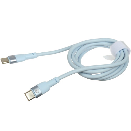 Купить Кабель круглый ВСЕГАЗИН USB Type-C - USB Type-C голубой 1 м  5482485. Характеристики, отзывы и цены в Донецке
