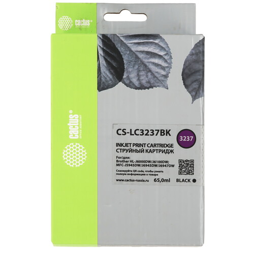 Купить Картридж Cactus CS-LC3237BK черный  9065614. Характеристики, отзывы и цены в Донецке