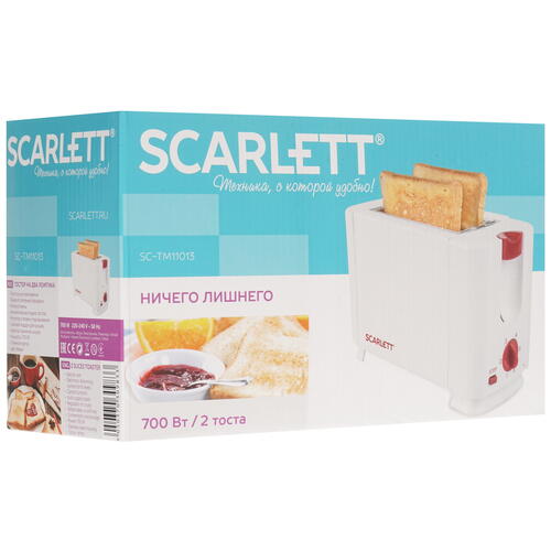 Купить Тостер Scarlett SC-TM11013 белый  1185945. Характеристики, отзывы и цены в Донецке