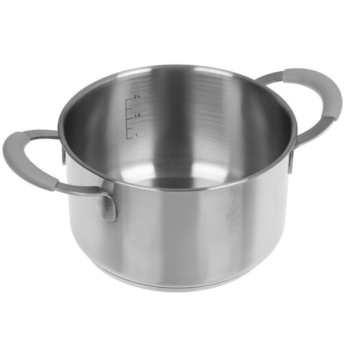 Купить Кастрюля OneTwo Sapphire O3SC25 2.5 л 18 см серебристый  9204335. Характеристики, отзывы и цены в Донецке