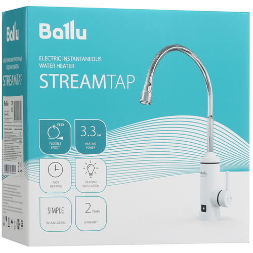 Купить Водонагреватель электрический Ballu StreamTap  9079549. Характеристики, отзывы и цены в Донецке