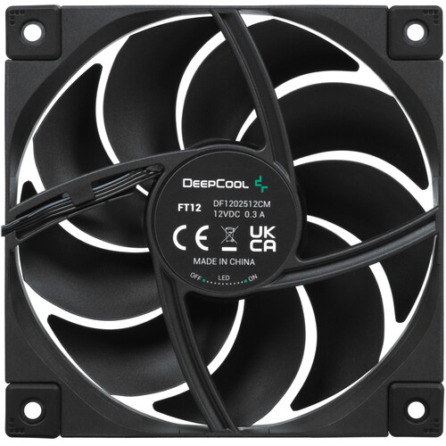 Купить Вентилятор DEEPCOOL FT12  черный  5495526. Характеристики, отзывы и цены в Донецке