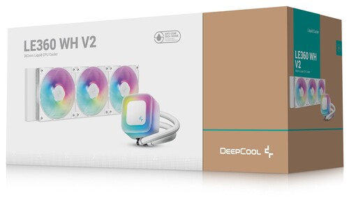 Купить Система охлаждения DEEPCOOL LE360 WH V2  белая  5619661. Характеристики, отзывы и цены в Донецке
