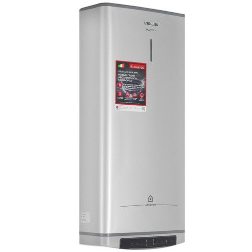 Купить Накопительный водонагреватель электрический Ariston VELIS LUX INOX PW ABSE WIFI 80  5366943. Характеристики, отзывы и цены в Донецке