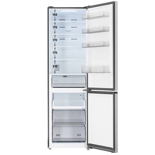 Купить Холодильник с морозильником   LEX LKB201IXIDMax серебристый  9172544. Характеристики, отзывы и цены в Донецке