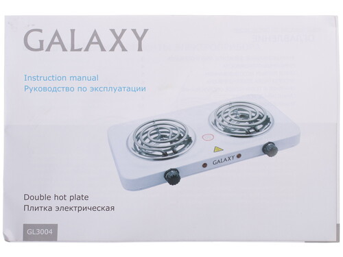 Купить Плита компактная электрическая Galaxy GL3004 белый  1028608. Характеристики, отзывы и цены в Донецке
