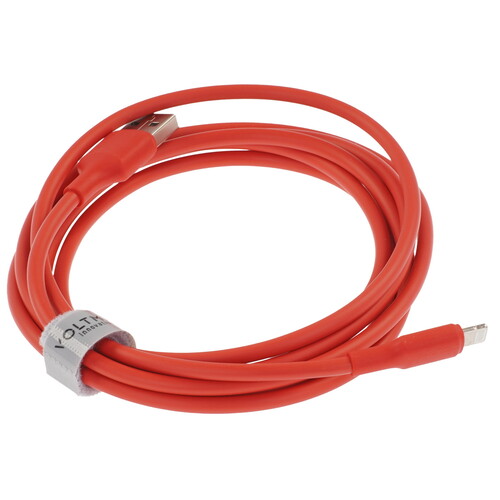 Купить Кабель круглый VOLTME Lightning 8-pin - USB 2.0 Type-A красный 2 м  9210867. Характеристики, отзывы и цены в Донецке