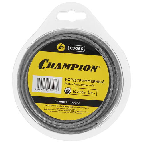 Купить Леска для триммеров Champion Platin Saw C7066  5099787. Характеристики, отзывы и цены в Донецке