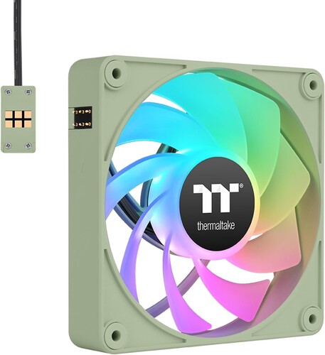 Купить Комплект реверсных вентиляторов Thermaltake CT120 EX Reverse ARGB Sync Matcha Green [CL-F198-PL12MG-A]  5462173. Характеристики, отзывы и цены в Донецке