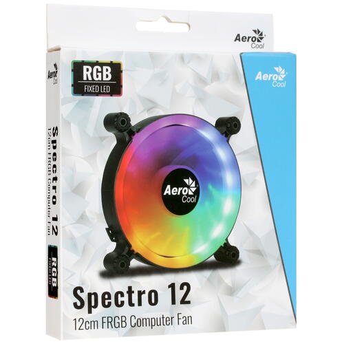 Купить Вентилятор Aerocool Spectro 12 FRGB  черный  1684939. Характеристики, отзывы и цены в Донецке