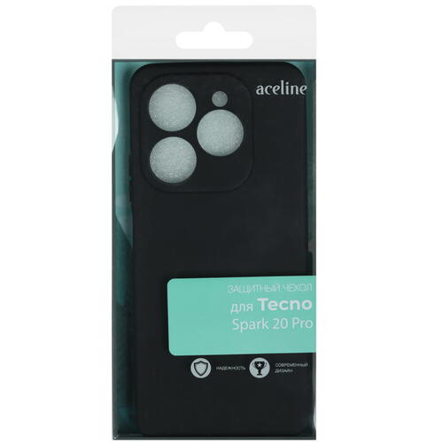 Купить Накладка  Aceline Fresh для Tecno SPARK 20 Pro черный  5434981. Характеристики, отзывы и цены в Донецке