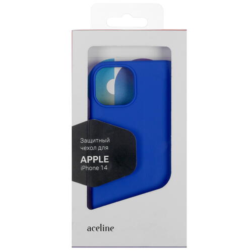 Купить Накладка  Aceline Liquid Silicone для Apple iPhone 14 синий  5413219. Характеристики, отзывы и цены в Донецке