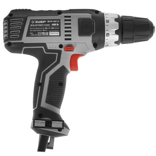 Купить Дрель-шуруповерт Зубр ДШ-М1-400-2 К  5305665. Характеристики, отзывы и цены в Донецке