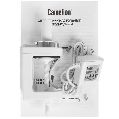 Купить Настольный светильник Camelion KD-831 C01 белый  1605448. Характеристики, отзывы и цены в Донецке