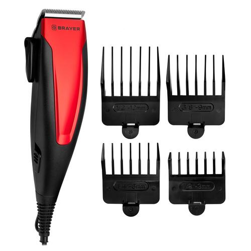 Купить Машинка для стрижки BRAYER 3431BR красный/черный  9928706. Характеристики, отзывы и цены в Донецке