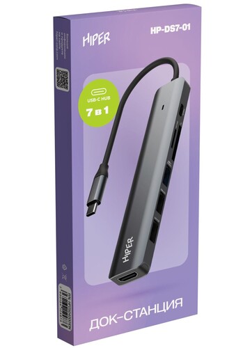 Купить Док-станция HIPER HP-DS7-01  5484968. Характеристики, отзывы и цены в Донецке