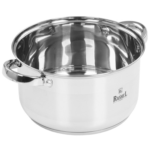 Купить Кастрюля Rashel Берта R-4700х 4.7 л 22 см серебристый  9320900. Характеристики, отзывы и цены в Донецке
