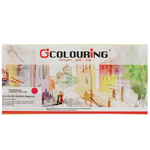 Купить Картридж лазерный Colouring CG-CE413A пурпурный  1377672. Характеристики, отзывы и цены в Донецке