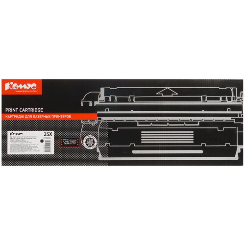 Купить Картридж лазерный Комус 25X CF325X черный, с чипом  5479395. Характеристики, отзывы и цены в Донецке