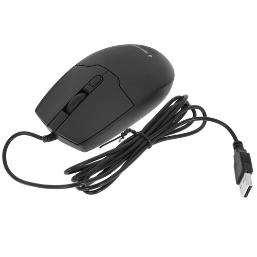Купить Мышь проводная Gembird MOP-430  черный  4874922. Характеристики, отзывы и цены в Донецке