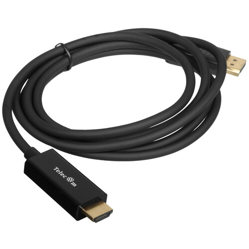 Купить Кабель однонаправленный Telecom DisplayPort - HDMI, 1.8 м  5471620. Характеристики, отзывы и цены в Донецке
